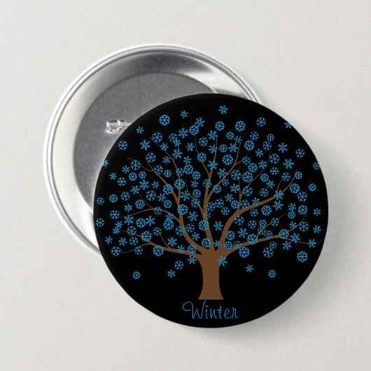 Button wintersopflake (Voorkant /achterkant)