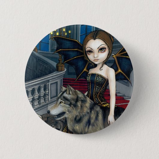 Button "Wolf Manor" (Voorkant)