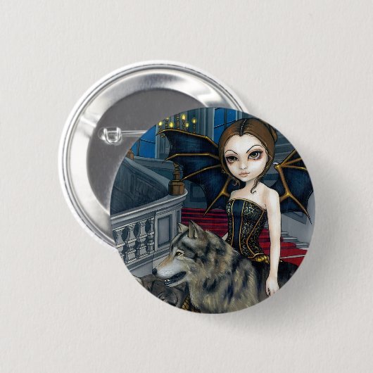 Button "Wolf Manor" (Voorkant /achterkant)