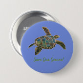 Button - Zee Turtle (Voorkant /achterkant)
