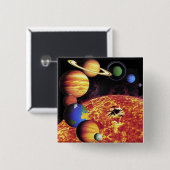 Button zonnecentrales (Voorkant /achterkant)