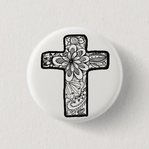 Button zwart-wit