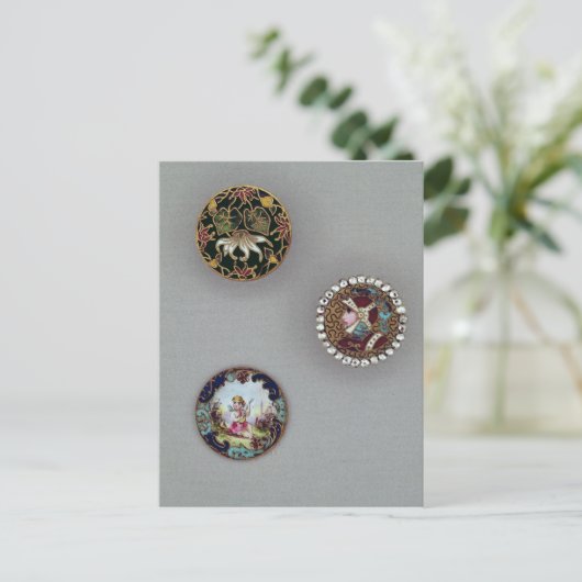 Buttonnen Briefkaart (Staand voorkant)