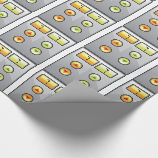 Buttonnen Cadeaupapier (Hoek)