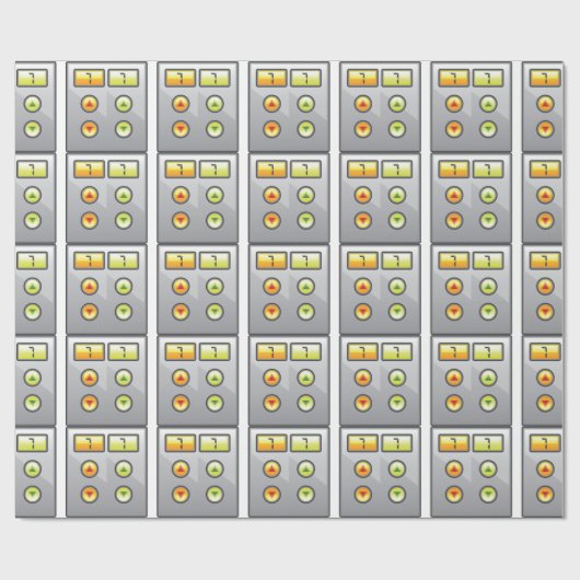 Buttonnen Cadeaupapier (Vlak)