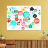Buttonnen! Canvas Afdruk (Insitu (Woonkamer))