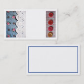 Buttonnen en kantnaaien visitekaartje (Voorkant / Achterkant)