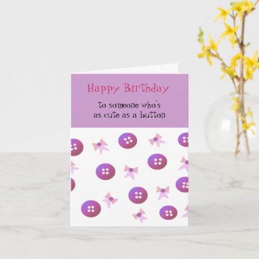 Buttonnen en koeien kaart (Gele Bloem)