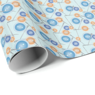 Buttonnen en naaigarens cadeaupapier