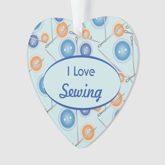 Buttonnen en naaigarens waar ik van hou ornament (voorkant)