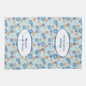 Buttonnen en naaigarnenaalden, op maat gesneden theedoek (Horizontaal)