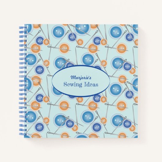 Buttonnen- en naaigarsenaal notitieboek (Voorkant)