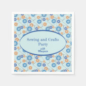 Buttonnen en naalden Aangepaste naaigartspartij Servet (Voorkant)