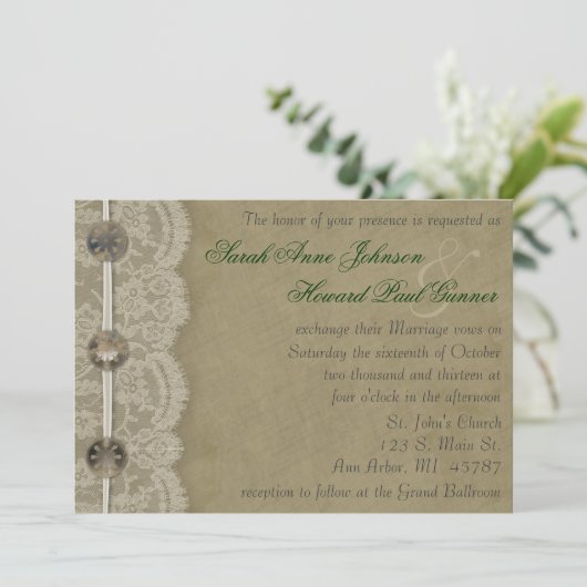 Buttonnen en uitnodiging tot inschrijving in de l (Staand voorkant)