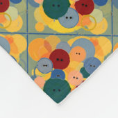 Buttonnen Fleece Deken (Hoek)