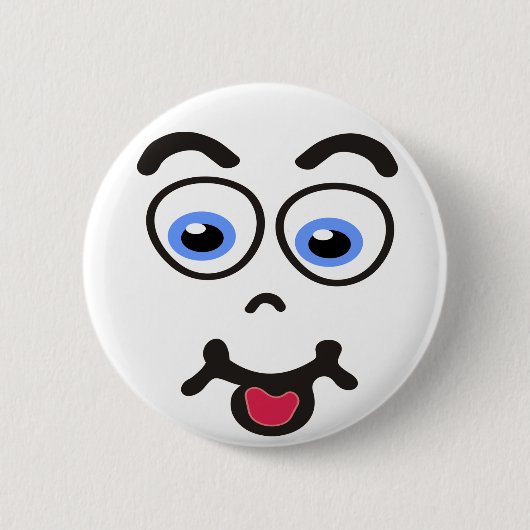 Buttonnen Funny_Face #2 Ronde Button 5,7 Cm (Voorkant)