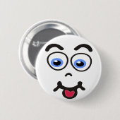 Buttonnen Funny_Face #2 Ronde Button 5,7 Cm (Voorkant /achterkant)