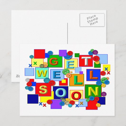 BUTTONNEN ~ Goed Briefkaart (Voorkant / Achterkant)