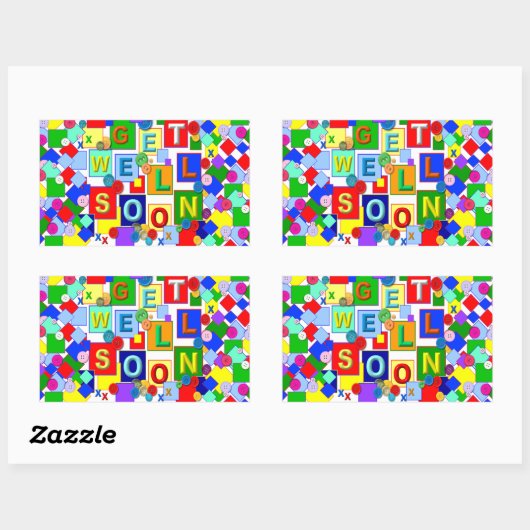 BUTTONNEN ~ Goed netjes maken Rechthoekige Sticker (Vel)