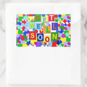 BUTTONNEN ~ Goed netjes maken Rechthoekige Sticker (Tas)