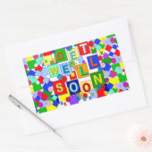 BUTTONNEN ~ Goed netjes maken Rechthoekige Sticker (Envelop)