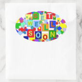 BUTTONNEN ~ Goed ovaal teken Ovale Sticker (Tas)