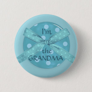 Buttonnen in Bows I'm Grandma Ronde Button 5,7 Cm