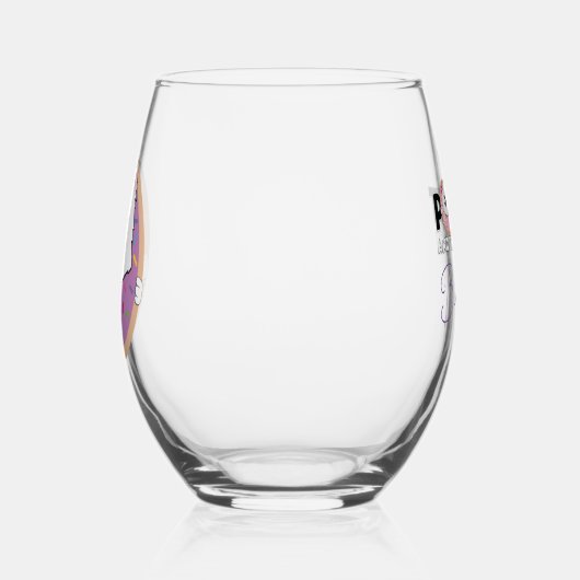 Buttonnen in een donut wijnglas zonder voet (Links)