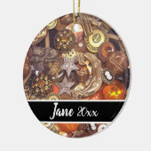 Buttonnen in hemelse Design en kleuren Keramisch Ornament (Links)