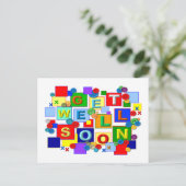 BUTTONNEN krijgen goed Briefkaart (Staand voorkant)