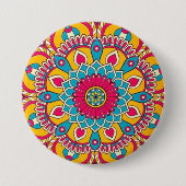 Buttonnen kunstdruk ronde button 7,6 cm (Voorkant)