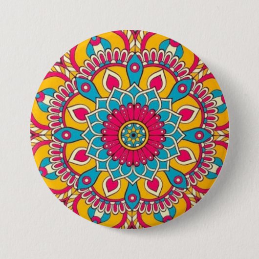 Buttonnen kunstdruk ronde button 7,6 cm (Voorkant)