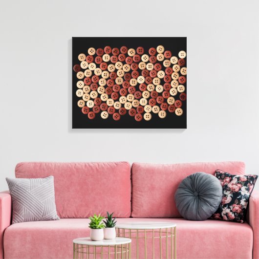 Buttonnen - Kunstfoto Canvas Afdruk (Insitu (Woonkamer))