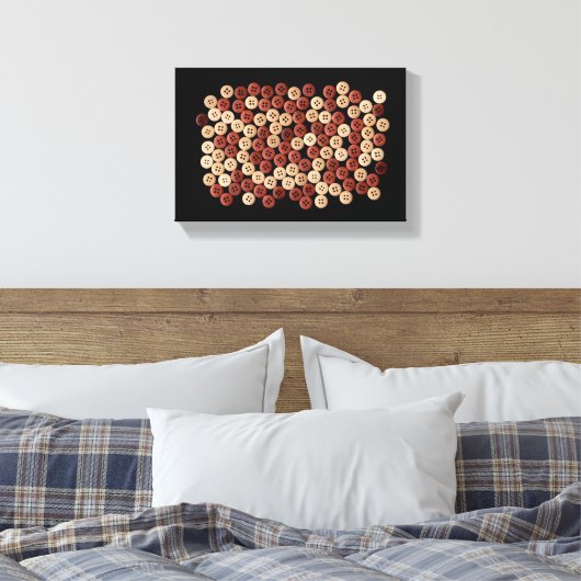 Buttonnen - Kunstfoto Canvas Afdruk (Insitu (Slaapkamer))