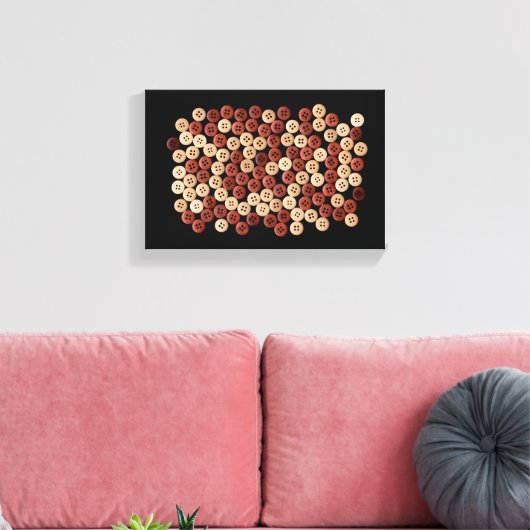 Buttonnen - Kunstfoto Canvas Afdruk (Insitu (Woonkamer))