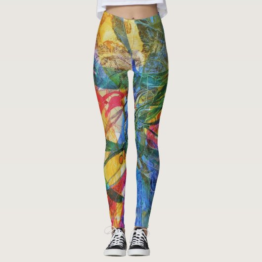 Buttonnen Leggings (Voorkant)