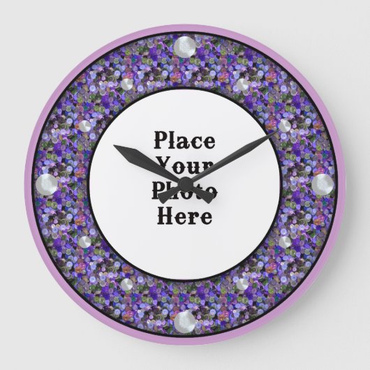 Buttonnen Lijsten uw fotowandklok Grote Klok (Voorkant)