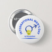 Buttonnen mannen Dag Ronde Button 5,7 Cm (Voorkant /achterkant)