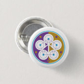 Buttonnen met Groepsafstemming Symbool Ronde Button 3,2 Cm (Voorkant /achterkant)