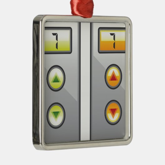 Buttonnen Metalen Ornament (Rechts)