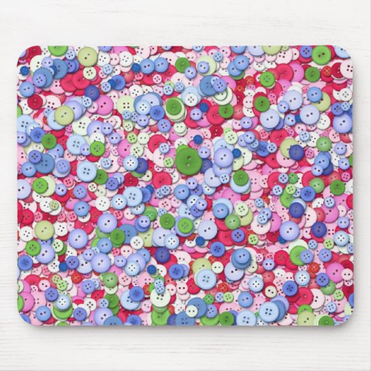 Buttonnen Mousepad Muismat (Voorkant)