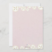 Buttonnen 'n Bows Fotouitnodiging Kaart (Achterkant)