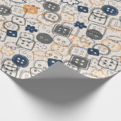 Buttonnen naaigarens cadeaupapier (Hoek)