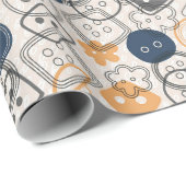 Buttonnen naaigarens cadeaupapier (Rol Hoek)