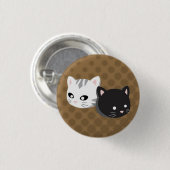Buttonnen & Ninji Brown Button (Voorkant /achterkant)