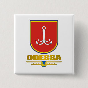 Buttonnen "Odessa COA" Vierkante Button 5,1 Cm