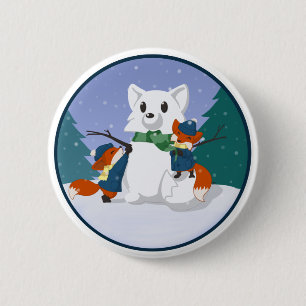Buttonnen op de Keukensneeuwdag Ronde Button 5,7 Cm