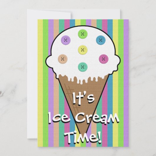 Buttonnen op uitnodiging van Ice Cream op zaterdag (Voorkant)