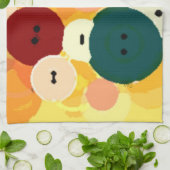 Buttonnen PB-handdoek naaien Theedoek (Gevouwen)