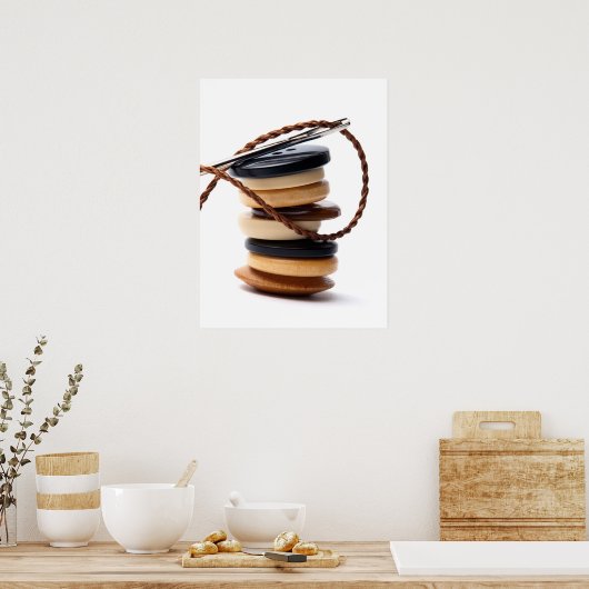 Buttonnen Poster (Keuken)